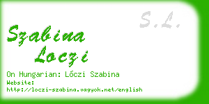 szabina loczi business card